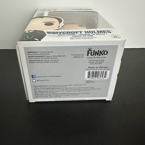 Funko Pop Mycroft Holmes #287 – Box in Good Condition - Picture 6 of 6
